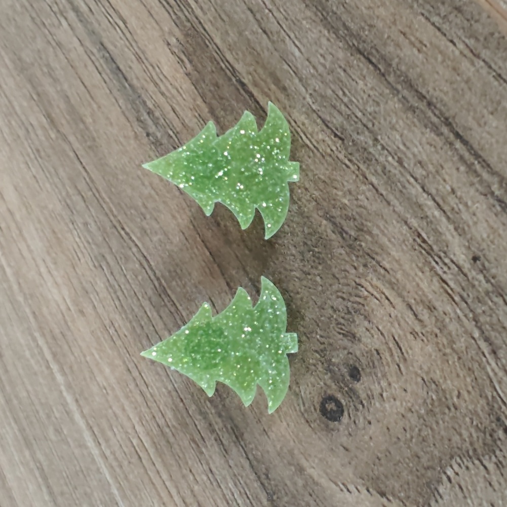 🎉2X HP🎉 Sparkly Christmas tree stud earrings